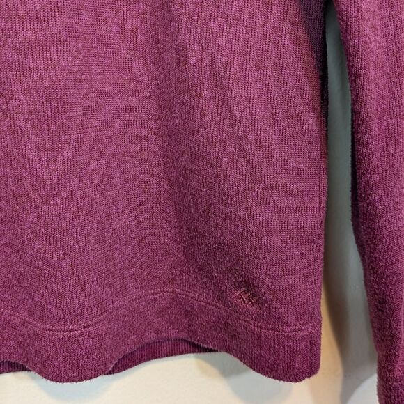 Rhone Mens Commuter 1/4 Zip Sweater Maroon Marle Size Medium - Picture 7 of 11